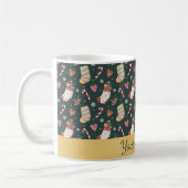 Christmas Cookies & Stockings Personalized Mug Koffiemok (Links)