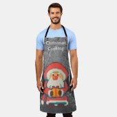 Christmas cooking, Santa pixelart, Pixel Art  Schort (Gedragen)