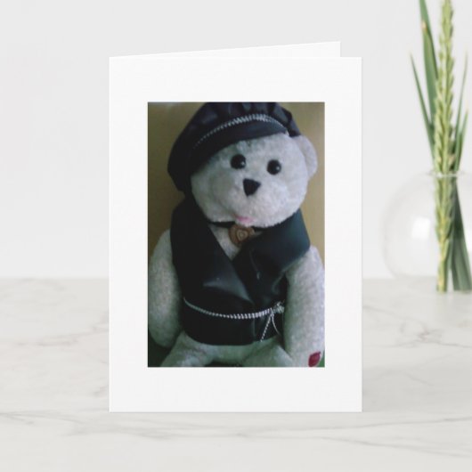 CHRISTMAS "COOL BIKER BEER" FEESTDAGEN KAART (Voorkant)