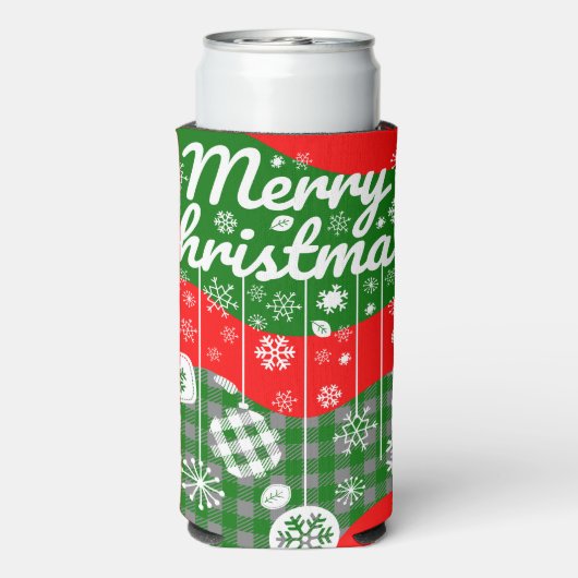 Christmas Cooler – White Ornaments & Merry Xtmas (Seltzer Achterkant)
