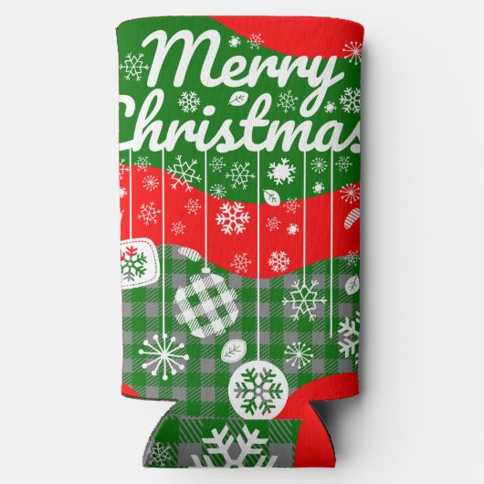 Christmas Cooler – White Ornaments & Merry Xtmas (Achterkant)