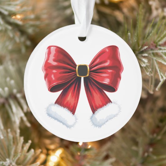 Christmas Coquette Bow Ornament (Boom)