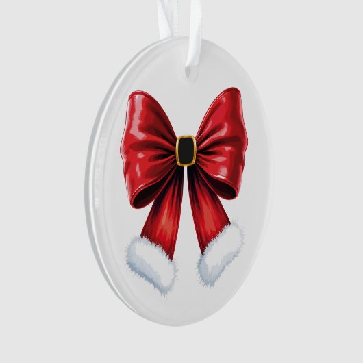 Christmas Coquette Bow Ornament (voorkant)