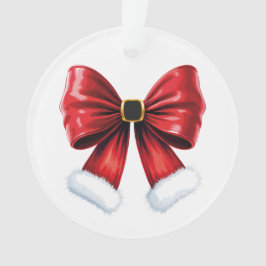 Christmas Coquette Bow Ornament