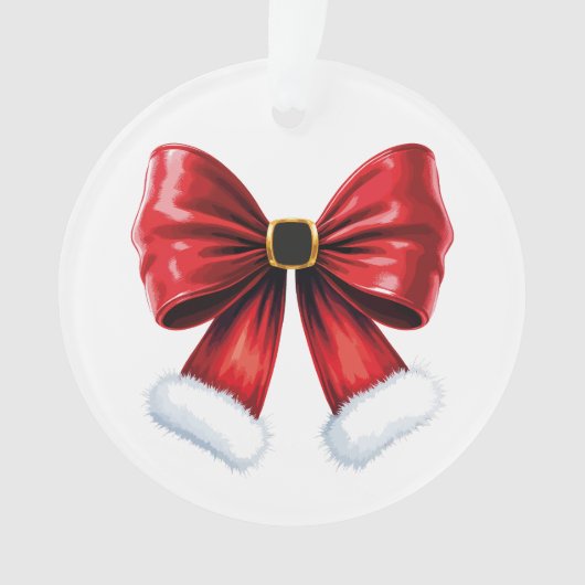 Christmas Coquette Bow Ornament (voorkant)