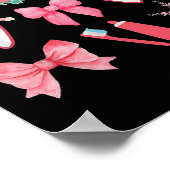 Christmas Coquette Bow Orthodontic Dental Dental C Poster (Hoek)