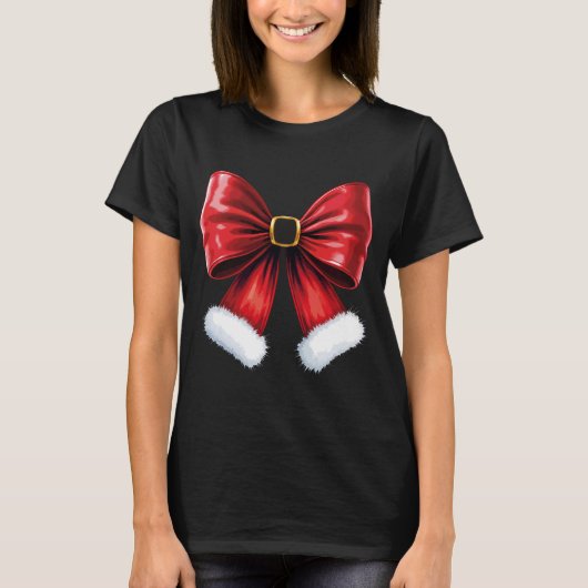 Christmas Coquette Bow T-shirt (Voorkant)