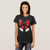 Christmas Coquette Bow T-shirt (Voorkant volledig)