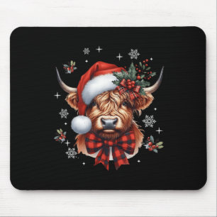 Christmas Coquette Highland Koe Schattige Moo Koe Muismat