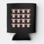 Christmas Coquette Highland Koe Western Xmas Blikjeskoeler (Voorkant)