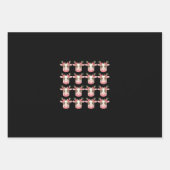 Christmas Coquette Highland Koe Western Xmas Inpakpapier Vel (Voorkant)