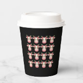 Christmas Coquette Highland Koe Western Xmas Papieren Bekers (Voorkant)