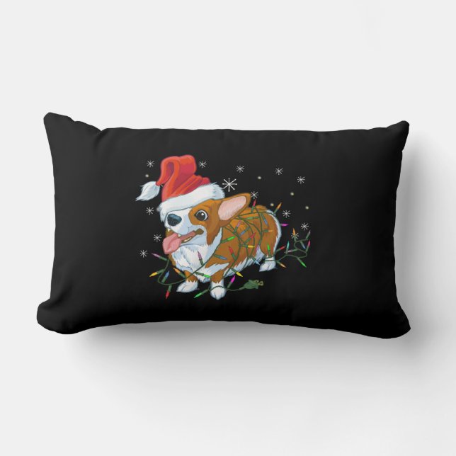 Christmas Corgi Kussen (Voorkant)