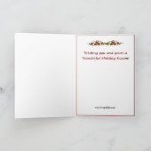 Christmas Corgi Sable Feestdagen Kaart (Binnen)