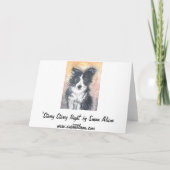 Christmas Corgis Geniet van de sterren samen KAART (Achterkant)