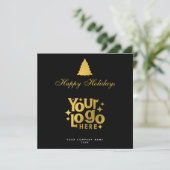 Christmas Corporate Business Logo Holiday Gold (Staand voorkant)