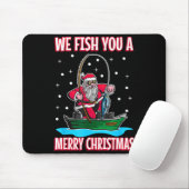 Christmas Costume Fisherman Fishing Funny Cool San Muismat (Met muis)