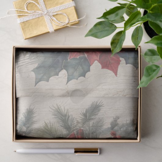 Christmas Cottage  Krans Pine Decoupage Tissuepapier (Geschenk)