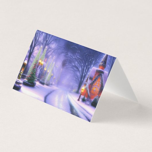 Christmas Cottage Winter Winderland Kaart (Voorkant)