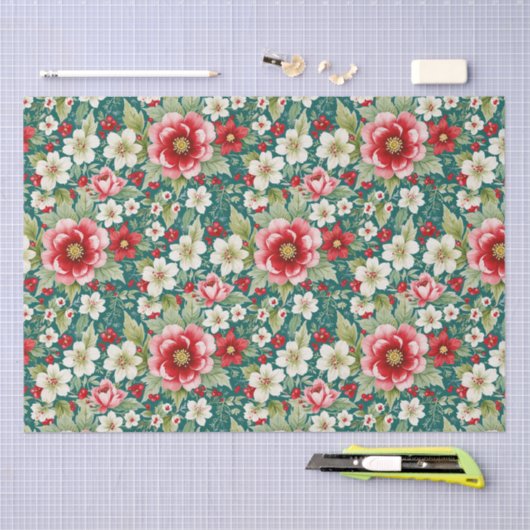 Christmas Country Garden Tissuepapier (Craft)