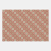 Christmas Country Star Quilt Blocks Inpakpapier Vel (Voorkant)