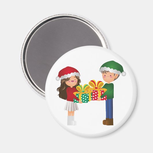Christmas Couple Magnet (Voorkant / Achterkant)