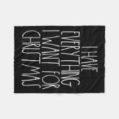 Christmas Couple Shirt Funny Xmas Matching I Have  Fleece Deken (Voorkant (Horizontaal))