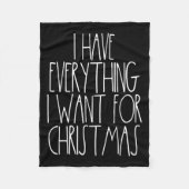 Christmas Couple Shirt Funny Xmas Matching I Have  Fleece Deken (Voorkant)