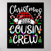 Christmas Cousin Crew 2025 Family Matching Xmas Pa Poster (Voorkant)