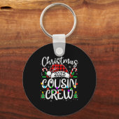 Christmas Cousin Crew 2025 Family Matching Xmas Pa Sleutelhanger (Voorkant)