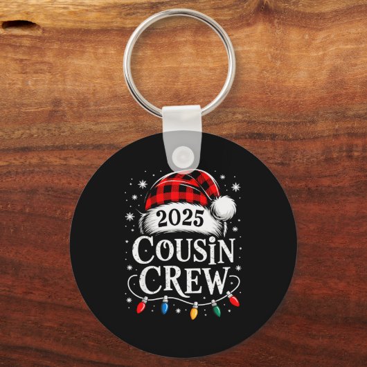 Christmas Cousin Crew 2025 Matching Xmas Family Pa Sleutelhanger (Voorkant)