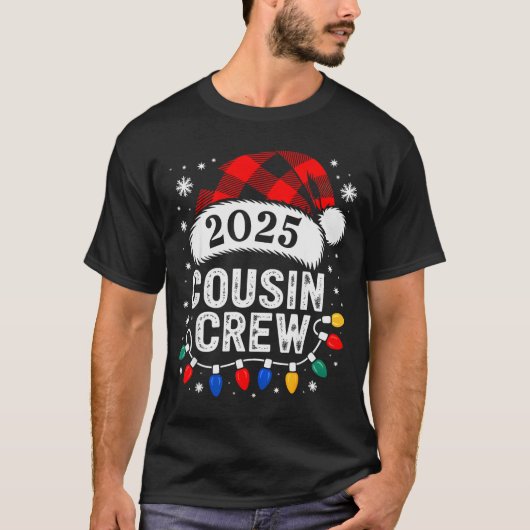 Christmas Cousin Crew 2025 Matching Xmas Family Pa T-shirt (Voorkant)