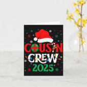 Christmas Cousin Crew 2025 Xmas Funny Matching Fam Kaart (Gele Bloem)