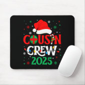 Christmas Cousin Crew 2025 Xmas Funny Matching Fam Muismat (Met muis)