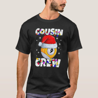 Christmas Cousin Crew 9 Ball Billiard Pajamas Fami T-shirt