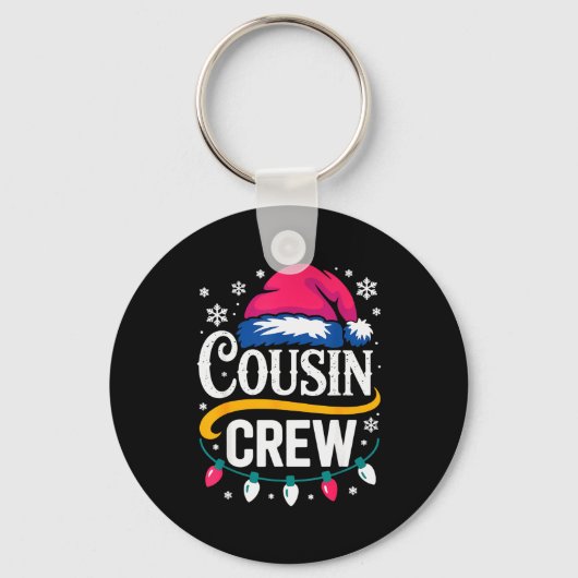 Christmas Cousin Crew Pajamas Kids Girls Toddler M Sleutelhanger (Voorkant)