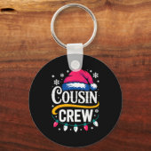 Christmas Cousin Crew Pajamas Kids Girls Toddler M Sleutelhanger (Voorkant)