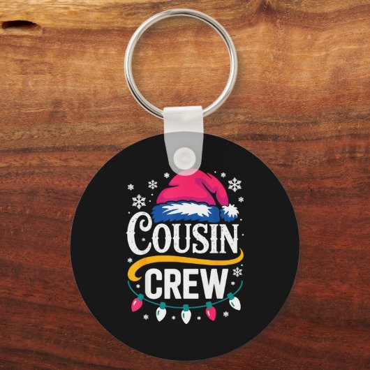 Christmas Cousin Crew Pajamas Kids Girls Toddler M Sleutelhanger (Voorkant)