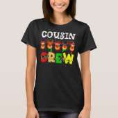 Christmas Cousin Crew Reindeer Matching Family Pa T-shirt (Voorkant)