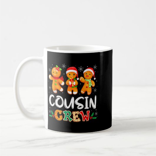 Christmas Cousin Crew Santa Hat Family Matching Fu Koffiemok (Links)