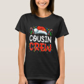 Christmas Cousin Crew Santa Hat Men Women Kids T-shirt (Voorkant)