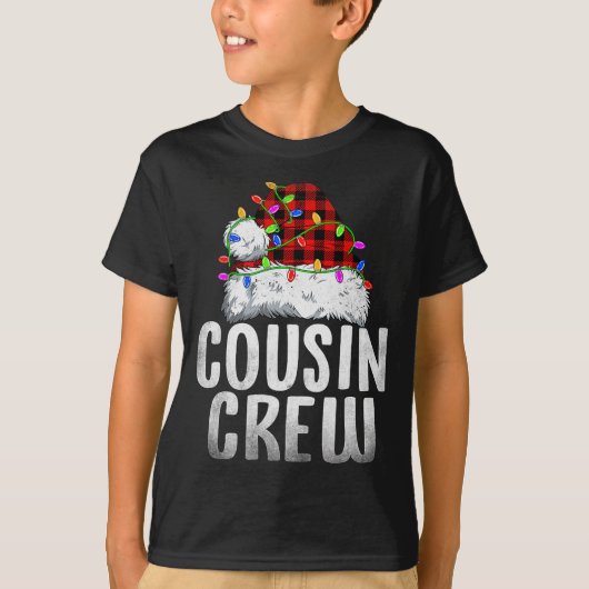 Christmas Cousin Crew Santa Xmas Family Matching P T-shirt (Voorkant)