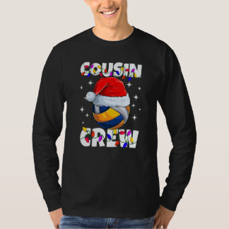 Christmas Cousin Crew Volley Ball Pajamas Family X T-shirt