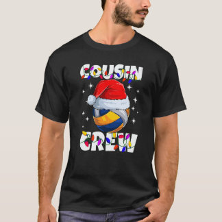 Christmas Cousin Crew Volley Ball Pajamas Family X T-shirt