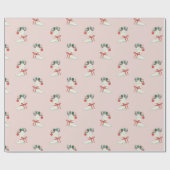 Christmas Cowboy Boot Wrapping Paper Cadeaupapier (Vlak)