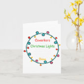 Christmas Coworkers Are Like Christmas Lights Funn Kaart (Gele Bloem)