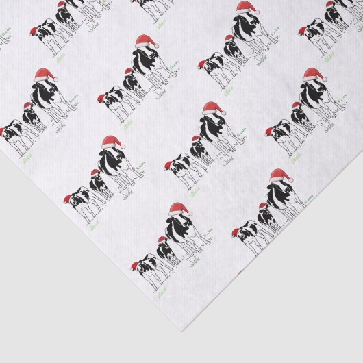 Christmas Cows Tissuepapier (Detail)