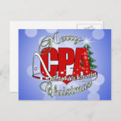 CHRISTMAS CPA Certified Public Accountant Feestdagenkaart (Voorkant / Achterkant)