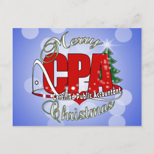 CHRISTMAS CPA Certified Public Accountant Feestdagenkaart