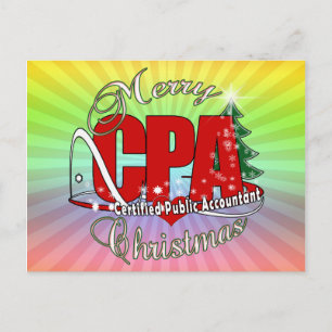 CHRISTMAS CPA Certified Public Accountant Feestdagenkaart